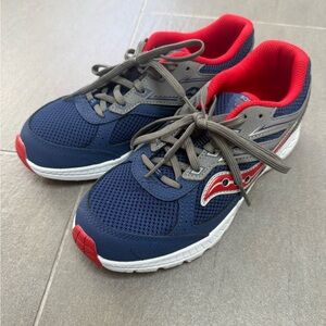 Saucony Kids Navy and Red Athletic Sneakers